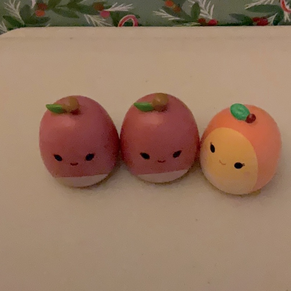 3 piece purple and orange fruits set